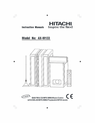 Hitachi AX-M131 User manual